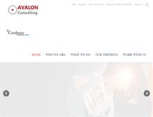 Tablet Screenshot of consultavalon.com